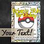 Pokemon Party Invitations Printable