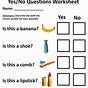 Simple Yes Or No Questions Worksheets For Kindergarten