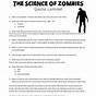 The Science Of Zombies Question Worksheets