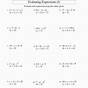 Expressions With Variables Worksheet