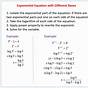 Solve Equations With Exponents