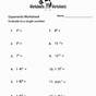 Exponents Grade 6 Worksheet