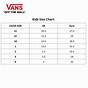Vans Shoe Vans Size Chart