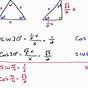 Find The Value Of Each Trigonometric Ratio Worksheet Answer 