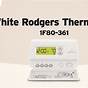 White Rodgers Thermostat Manual 1f80-361