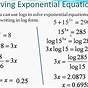 Exponential And Logarithmic Equations Worksheet