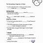 The Properties Of Water Worksheets Answers