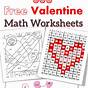 Valentines Day Math Worksheets