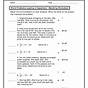 Matching Equations To Word Problems Worksheet