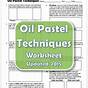 Oil Pastel Techniques Worksheets