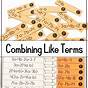 Free Combining Like Terms Worksheets