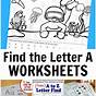 Find Letter A Worksheets