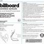 Billboard Bluetooth Earbuds Manual