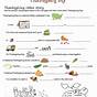 Thanksgiving Printable For Kindergarten
