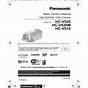 Panasonic Hc V10 Manual