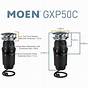 Moen Gx50c Disposer Prep Series 1/2 Hp