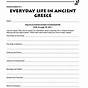 Ancient Greece Worksheet 6th Grade