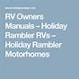 Holiday Rambler Owners Manual