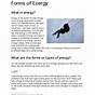 Energy Reading Comprehension Worksheet