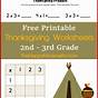 Thanksgiving Worksheets For 4th Graders