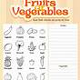Vegetable Worksheet For Kids