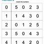 Number Matching Worksheets 1-20