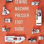 Printable Sewing Machine Feet Chart