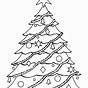 Printable Christmas Tree To Color