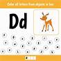 Deer Kindergarten Worksheet