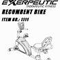 Exerpeutic Exercise Bike Manual