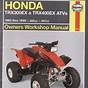 2002 Honda Rancher Manual