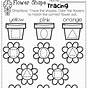 Flower Tracing Worksheets