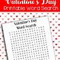 Printable Valentine's Day Word Search