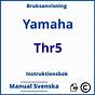 Yamaha Thr5 Manual