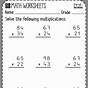 Multiplication By 2 Digit Numbers Worksheets