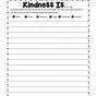 Kindness Worksheet For Elementary Students