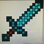 Sword Pixel Art Minecraft