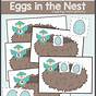 Kindergarten Nest Of Eggs Worksheet