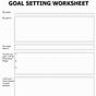 Downloadable Printable Goal Setting Worksheet