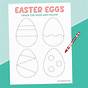 Easter Egg Trace Worksheet