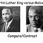 Malcolm X And Mlk Compare And Contrast Worksheet