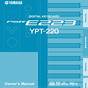 Yamaha Psr-e223 Manual