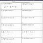 Evaluating Expressions Worksheets Answers