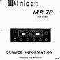 Mcintosh Mr80 Owner's Manual