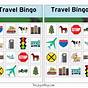 Travel Bingo Game Printable