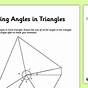 Missing Angle Triangle Worksheet