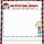 First Day Jitters Worksheet
