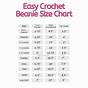 Size Chart For Crochet Beanies
