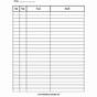 Log Sheet Template Printable