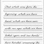 Cursive Handwriting Alphabet Worksheet